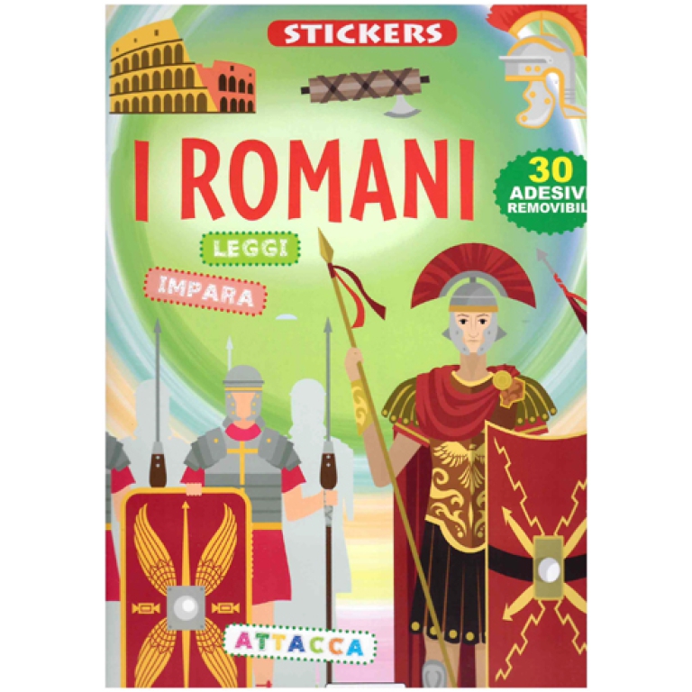 LIBRO STICKERS I ROMANI  24PG V.4,90