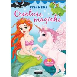 LIBRO DA COLORARE STICKERS CREATURE MAGICHE V.4,90