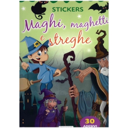 LIBRO DA COLORARE STICKERS MAGHI E STREGHE V.4,90