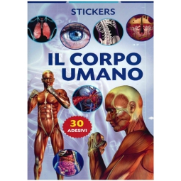 LIBRO DA COLORARE STICKERS CORPO UMANO 24PG V.4,90