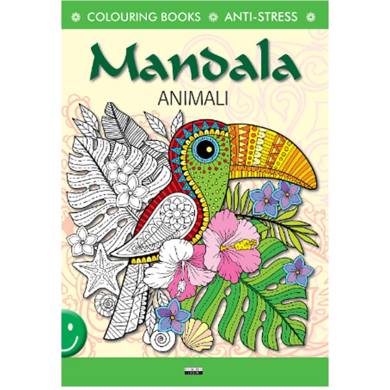 LIBRO DA COLORARE MANDALA ANIMALI 64PG V.4,90