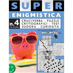 LIBRO SUPER ENIGMISTICA  NUMERO 4 V.4,90 CON MATITA