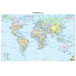 CARTINE PLANISFERO 20PZ  A3 PLASTICATE GEOGRAFICHE