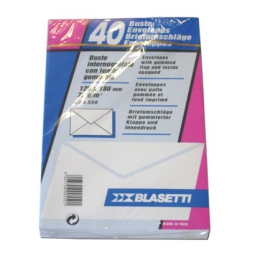 BUSTE 12X18 40PZ BIANCHE COMMERCIALI