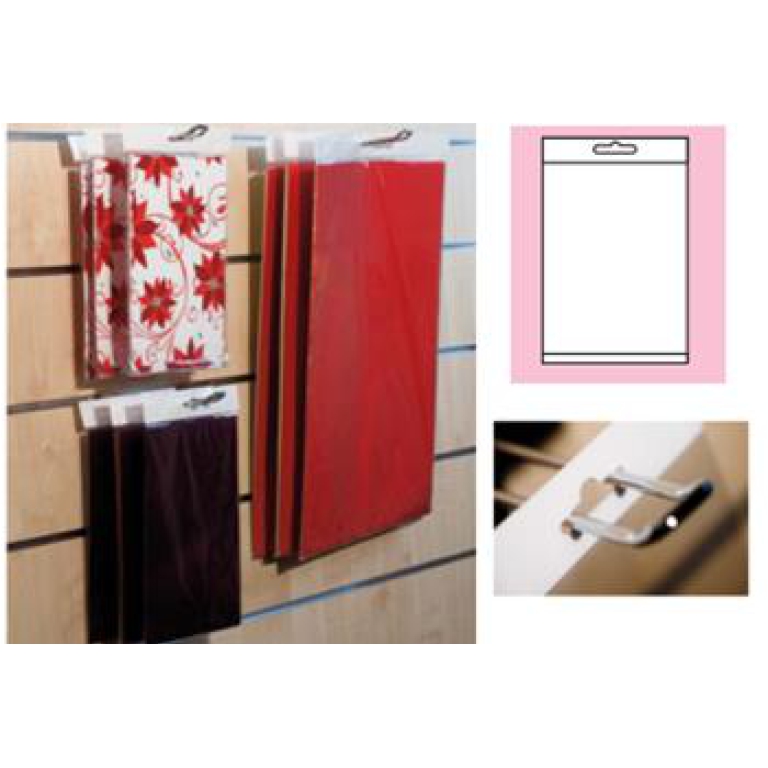 BUSTE CELLO 11,5X18+3+3CM 50PZ TRASPARENTE APPENDERIA