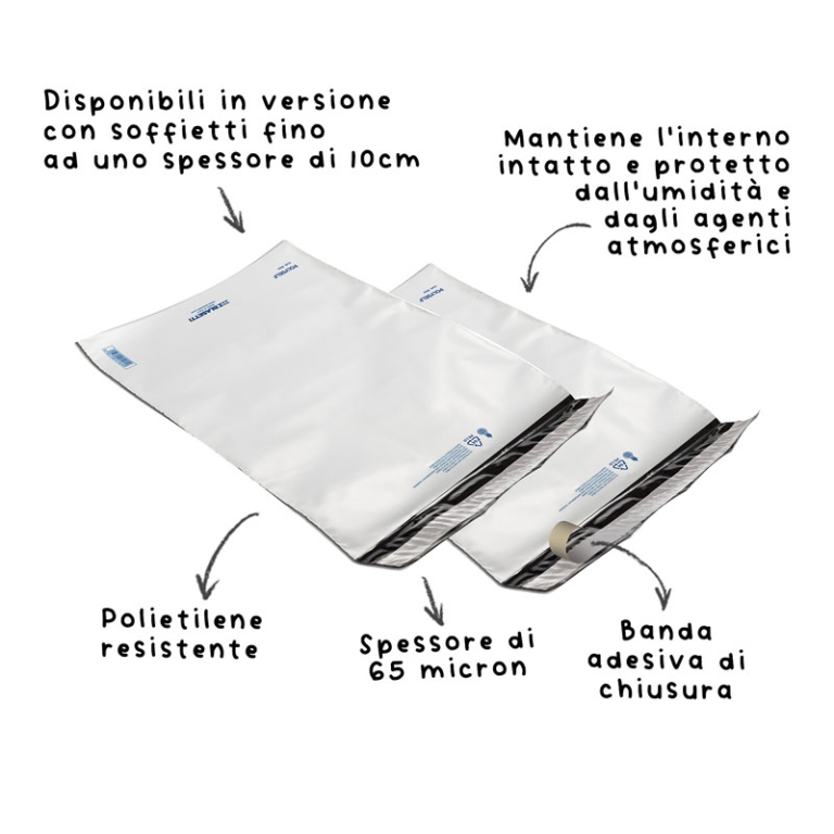BUSTE POLYSELF 23X32 2PZ SACCO ANTISTRAPPO PLASTICA 2