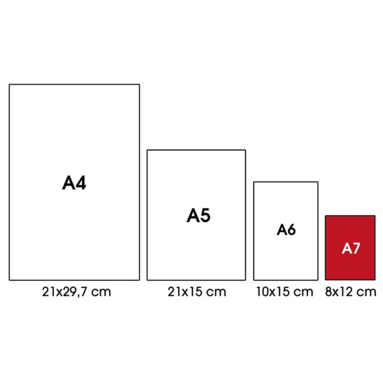 BLOCCO NOTES A7 8X12 5MM 60GR 70FG 10PZ DERBY 2