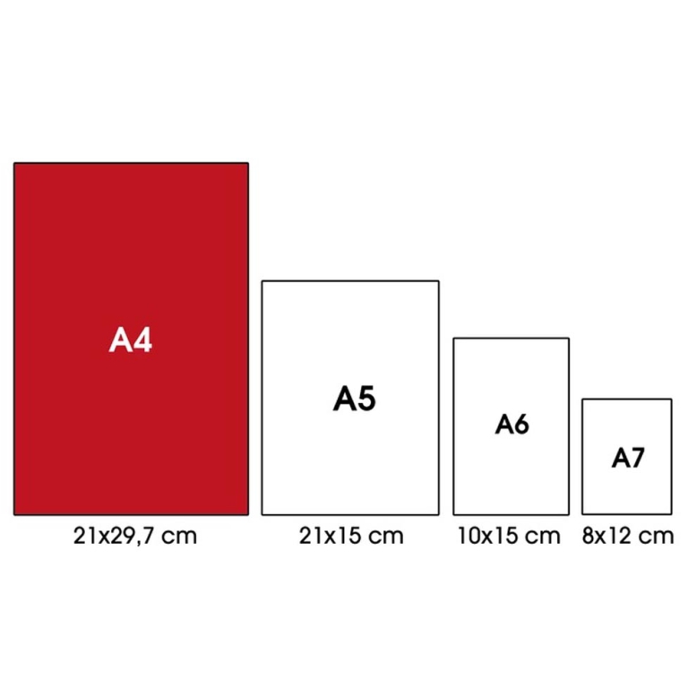 BLOCCO NOTES A4 21X29 5MM 60GR 60FG 10PZ DERBY 2