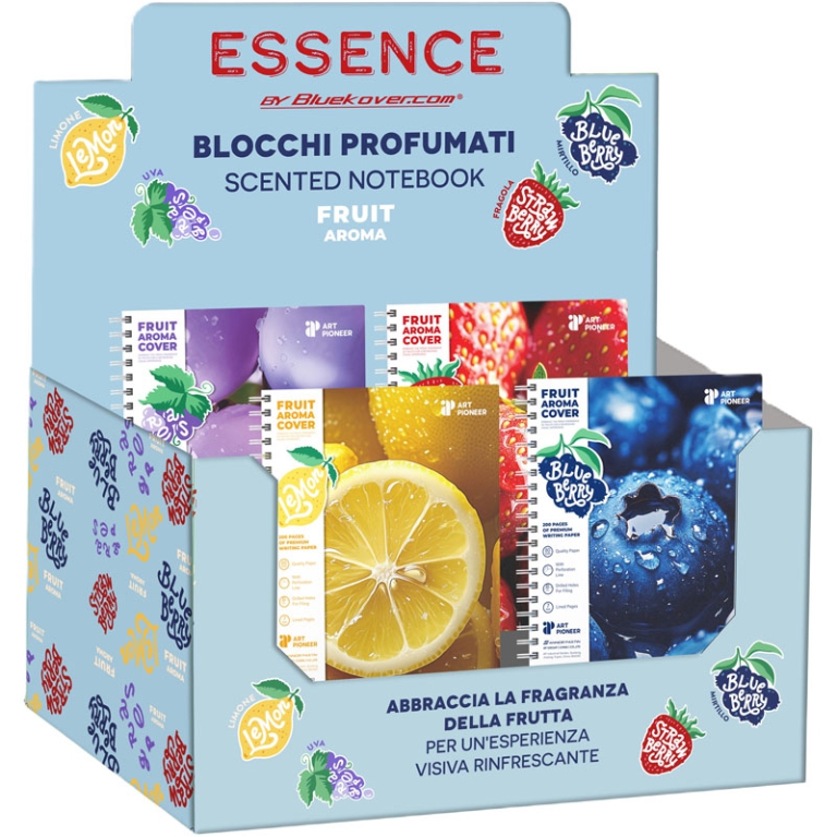 BLOCCHI SPIRALE A4 16PZ  PPL PROFUMATI 100FG 1RIGO 2