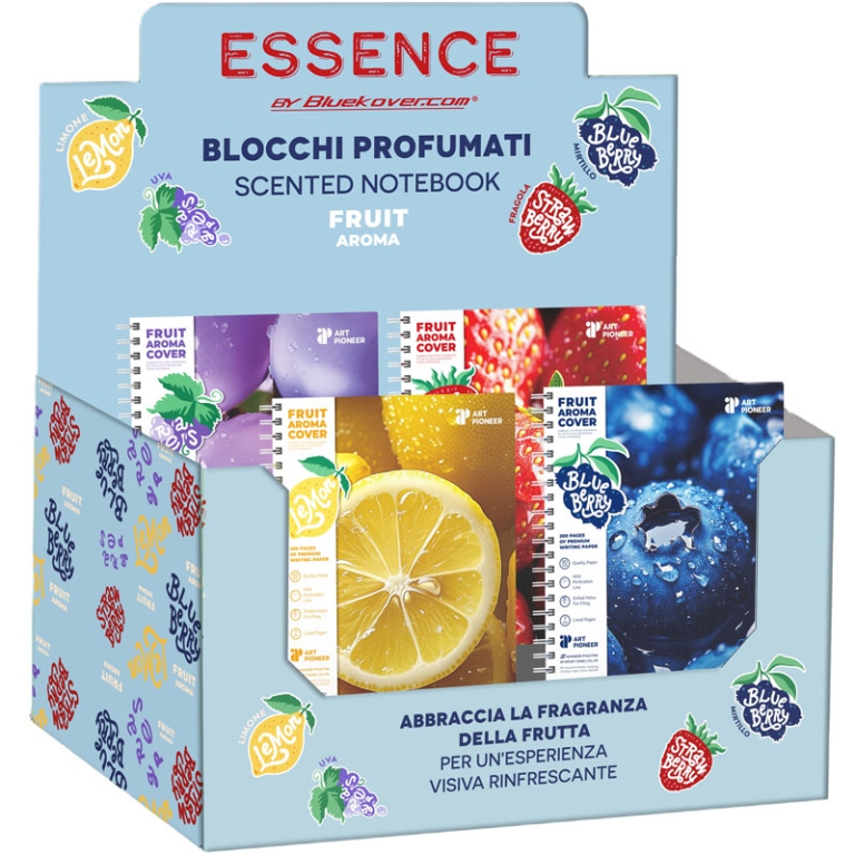 BLOCCHI SPIRALE A6 24PZ  PPL PROFUMATI 100FG 5MM 2