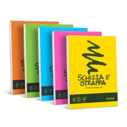 BLOCCO A4 5PZ SCHIZZA&STRAPPA FAVINI 21X29,7