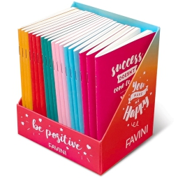 NOTEBOOKS A6 18PZ 16FG   BIANCO BE POSITIVE EXPO