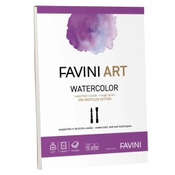 FAVINI ART BLOCCO WATERCOLOR A4 300GR 10 FOGLI