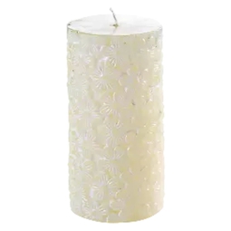 CERO H10CM FIORATO BIANCO