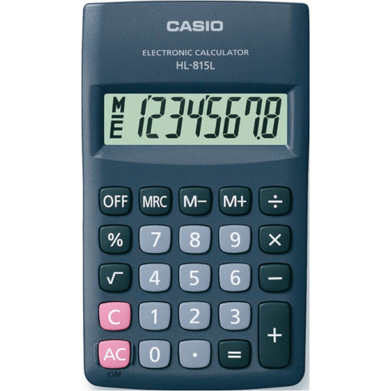 CALCOLATRICI CASIO HL815L TASCABILE 8 CIFRE