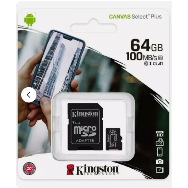 SCHEDA 64GB MICROSD SD 2IN1 CON ADATTATORE