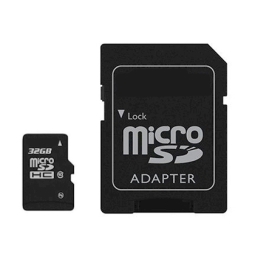 SCHEDA 32GB MICROSD SD 2IN1 MEMORIA DIGITALE C10