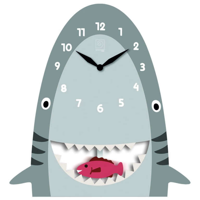 OROLOGIO DA PARETE MDF   PENDOLO 26X27,5CM GRIGIO