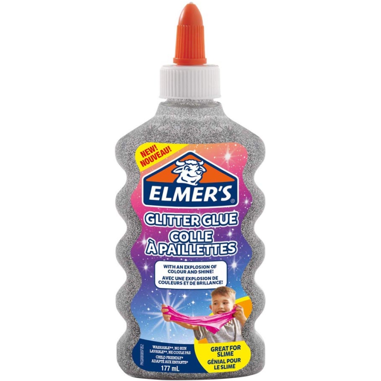 ELMER'S GLITTER 177ML ARGENTO SLIME