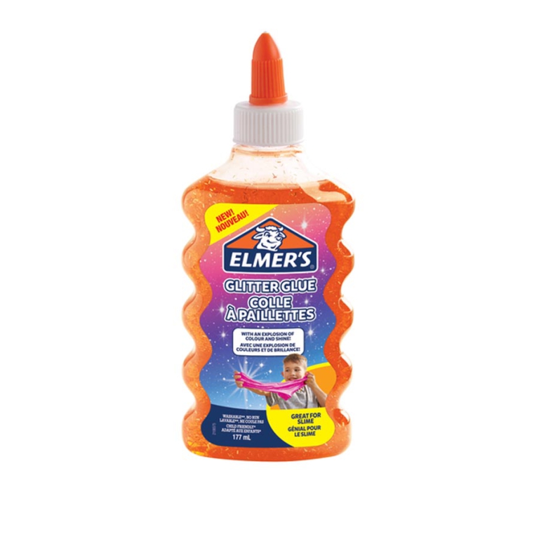 ELMER'S GLITTER 177ML ARANCIO SLIME