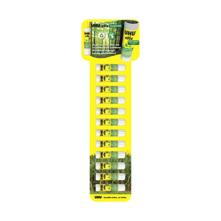 COLLA STICK 21GR 12PZ    RENATURE MEDIA UHU 2