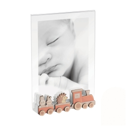 CORNICE MOD.A1747 13X18CM ACRILICO TRENO ARANCIO