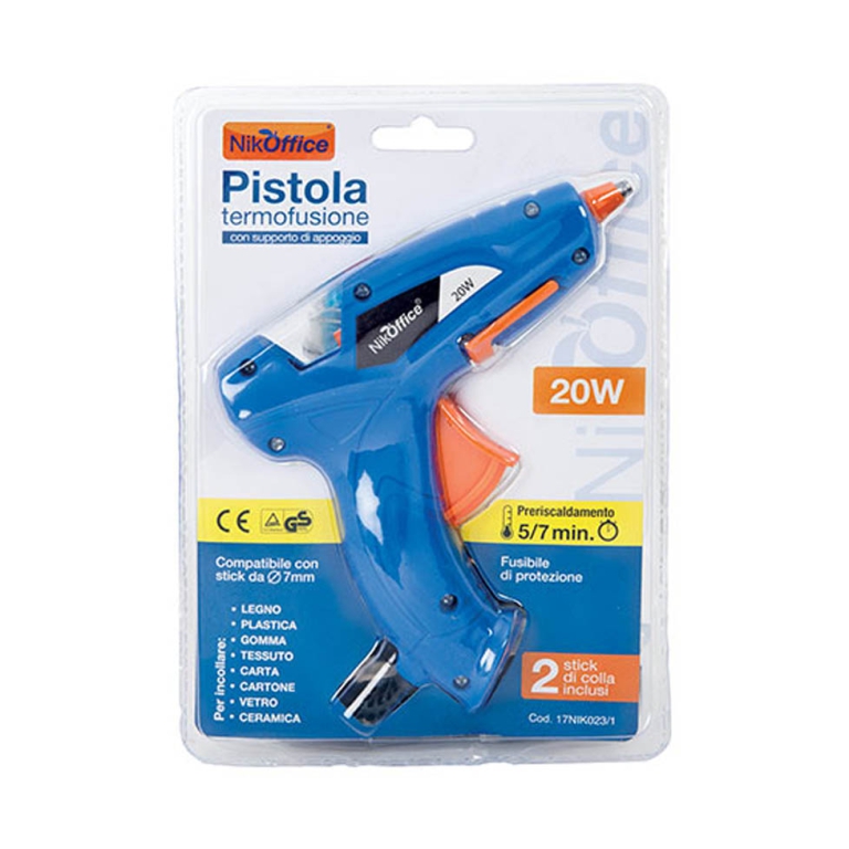 PISTOLA COLLA CALDO PER  STICK 7MM 20W 2