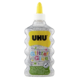COLLA GLITTER UHU 177ML  ARGENTO