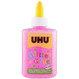 COLLA GLITTER UHU 177ML  ROSA