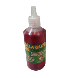 COLLA GLITTER 53ML 12PZ  ROSSO