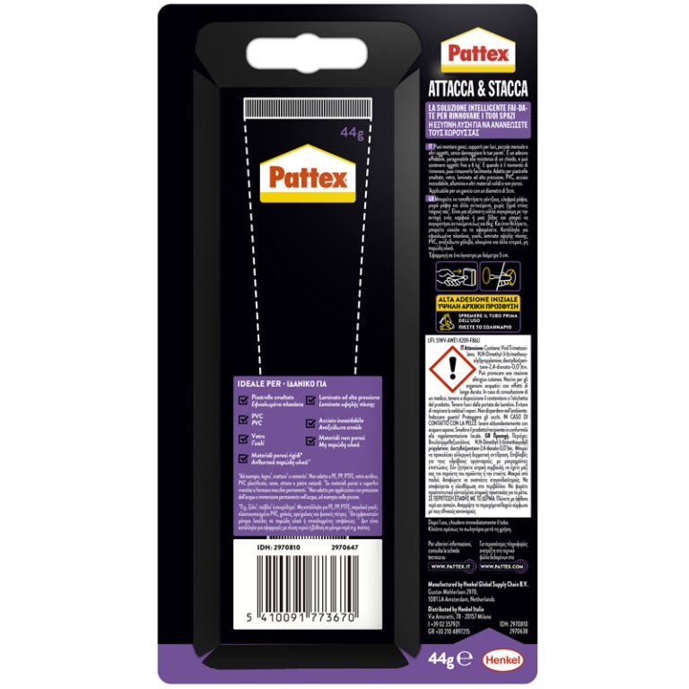 PATTEX MILLE CHIODI 44GR ATTACCA & STACCA 3