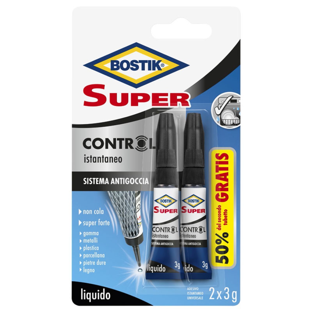 COLLA BOSTIK 3GR 12PZ SUPERCONTROLL ATTACCATUTTO: vendita ingrosso con  consegna veloce