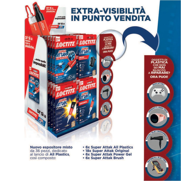 ATTACCATUTTO ATTAK 36PZ  ASSORTITO EXPO