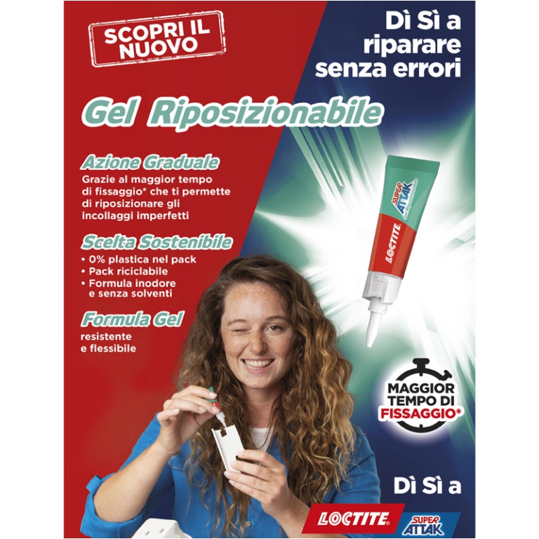 ATTACCATUTTO ATTAK 3GR 12PZ GEL RIPOSIZIONABILE 2