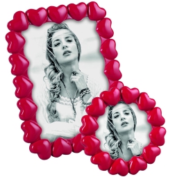 CORNICE MOD.A2048 RESINA CUORI ROSSO 13X18