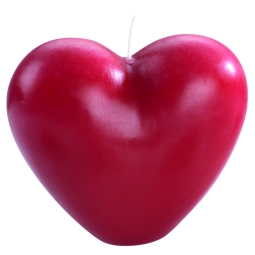 CANDELA CUORE ROSSO H8CM