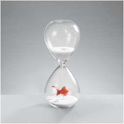 CLESSIDRA H20CM BIANCO