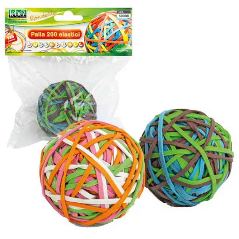ELASTICI GOMMA PALLA 200PZ ASSORTITI