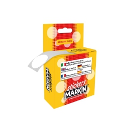 ETICHETTE BOLLINI CHIUDIPACCO 500PZ BIANCO 30MM