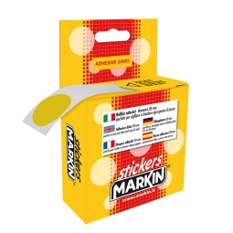 ETICHETTE BOLLINI CHIUDIPACCO 30MM 500PZ ORO
