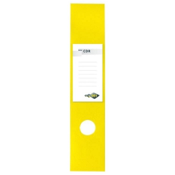 ETICHETTE PER FALDONE    7X34,5CM 10PZ CDR GIALLO