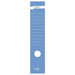 ETICHETTE PER FALDONE    7X34,5CM 10PZ CDR-C BLU
