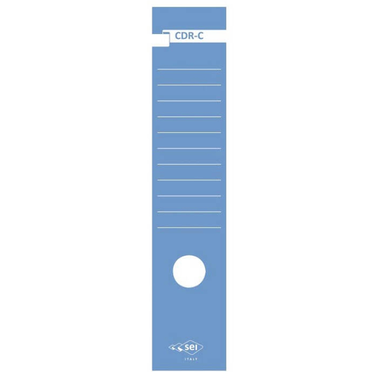 ETICHETTE PER FALDONE    7X34,5CM 10PZ CDR-C BLU