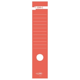 ETICHETTE PER FALDONE    7X34,5CM 10PZ CDR-C ROSSO
