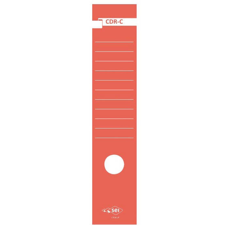 ETICHETTE PER FALDONE    7X34,5CM 10PZ CDR-C ROSSO