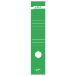 ETICHETTE PER FALDONE    7X34,5CM 10PZ CDR-C VERDE