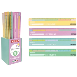 RIGHELLI 16CM 24PZ PASTEL BICOLOR 2.0 BARATTOLO