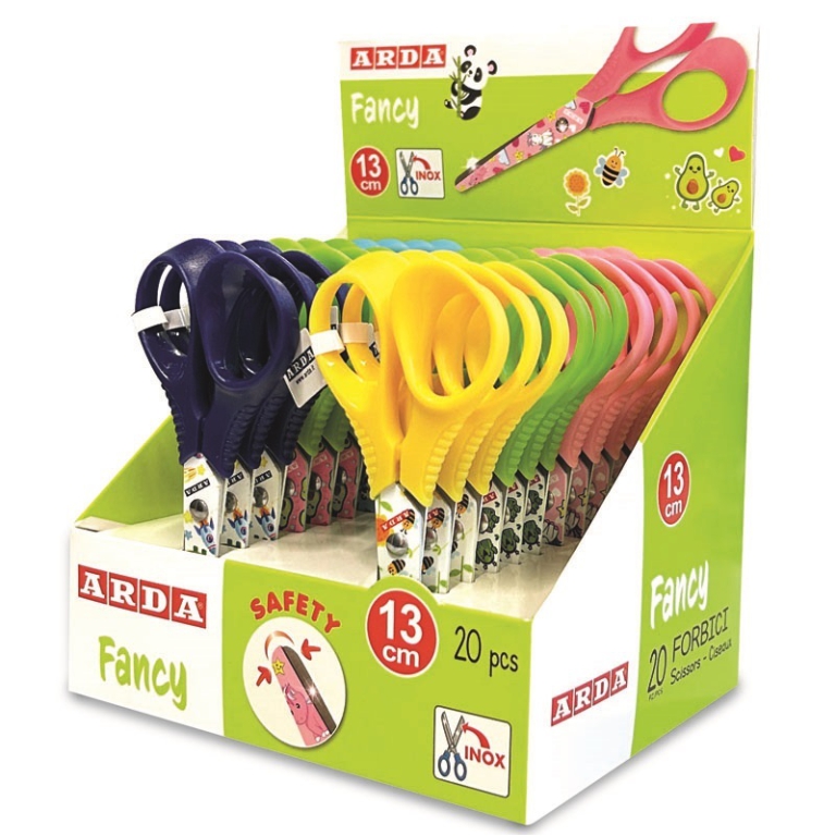 FORBICI FANCY 13CM DECORI ASSORTITI 20PZ EXPO