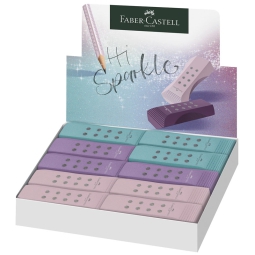 GOMME SPARKLE 20PZ PVC FREE COL.ASS. FABER CASTELL