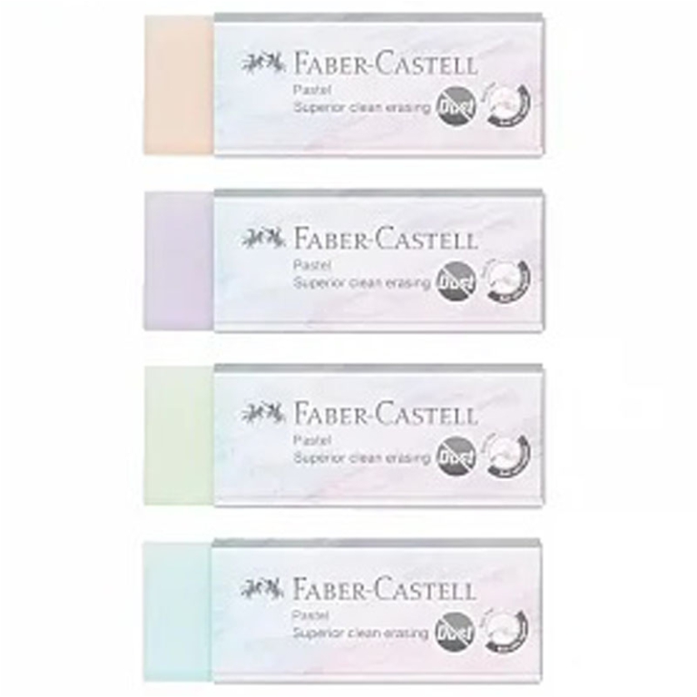 GOMME PASTEL 20PZ PVC FREE COL.ASS. FABER CASTELL